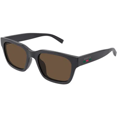 Gucci Gg1857s Sunglasses Grey In Brown