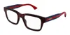 Gucci Demo Rectangular Unisex Eyeglasses Gg1865o 003 50 In Multi