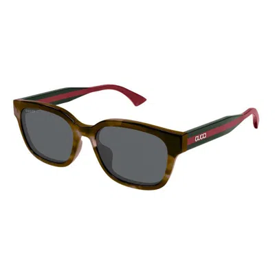 Gucci Gg1872sk003 Tortoiseshell Square Full-rim Sunglasses In Brown