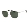 Gucci Gg1881s Silver-aviator-inspired Sunglasses With Metal Frame In Multi