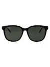 Gucci Black-gold-grey Recycled Acetate Sunglasses In Black