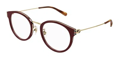 Gucci Gg1885oa Asian Fit Women's Glasses, Burgundy, Size 51
