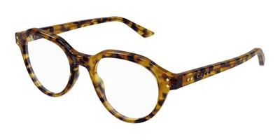 Gucci Gg1894o Men's Glasses, Tortoiseshell, Size 49 In Brown