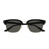 Gucci Gg1897sk Linea Institutional Logo 001 Black Grey Sunglasses In Black