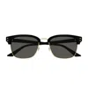 Gucci Gg1897sk Linea Institutional Logo 001 Black Grey Sunglasses In Black