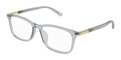Gucci Gg1900oa Asian Fit Men's Glasses, Clear, Size 56 In Gray