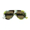 Gucci Gg1909s Linea Re-ace Sunglasses In Green
