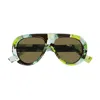 Gucci Gg1909s Linea Re-ace Sunglasses In Green