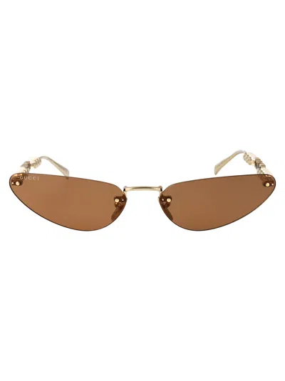 Gucci Gg1920s Sunglasses In Brown
