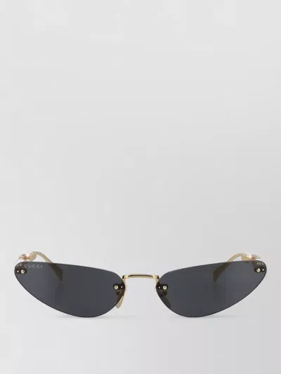 Gucci Gg1920s Woman Cat Eye Metal Frame In Gray