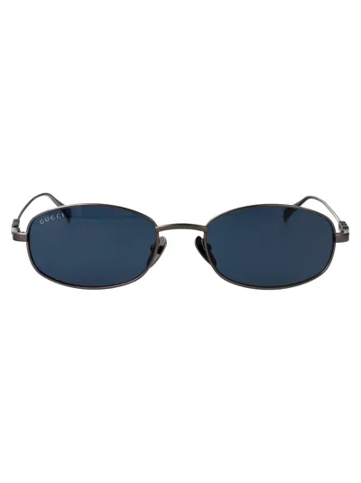 Gucci Round Sunglasses Gg1940 S 001 In Blue