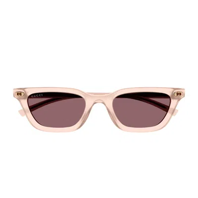 Gucci Gg1944s Linea Institutional Logo 005 Pink Red Sunglasses
