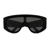 Gucci Gg1950s Linea Emblem 001 Black Grey Sunglasses In Black