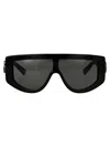 Gucci Black-black-grey Recycled Acetate Sunglasses In Black