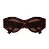 Gucci Gg1951s Linea Emblem 002 Havana Brown Sunglasses In Brown