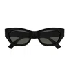 Gucci Gg Extruded 53mm Acetate Cat-eye Sunglasses In Black