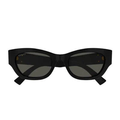 GUCCI GUCCI GG1954SA LINEA EMBLEM 001 BLACK GREY SUNGLASSES