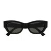 Gucci Gg Extruded 53mm Acetate Cat-eye Sunglasses In Black