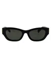 Gucci Black-black-grey Recycled Acetate Sunglasses In Black