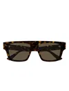 Gucci Eyewear Rectangular Frame Sunglasses In Brown