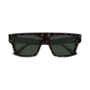 Gucci Eyewear Rectangular Frame Sunglasses In Brown