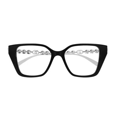 Gucci Gg1969o Linea Emblem 002 Black Silver/ Strass Glasses