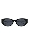 Gucci Eyewear Low Nose Bridge Fit Sunglasses In Black