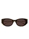 Gucci Eyewear Low Nose Bridge Fit Sunglasses In Brown