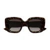 Gucci Gg Bag 50mm Acetate Butterfly Sunglasses In Brown