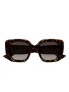Gucci Gg1975s Logo Geometric Sunglasses In Multi