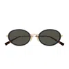 Gucci Gg1980s Linea Emblem Sunglasses In Gold