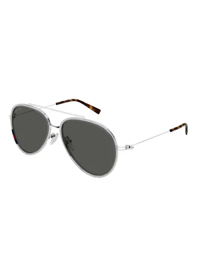 Gucci Gg1981s Pilot-frame Sunglasses In Metallic
