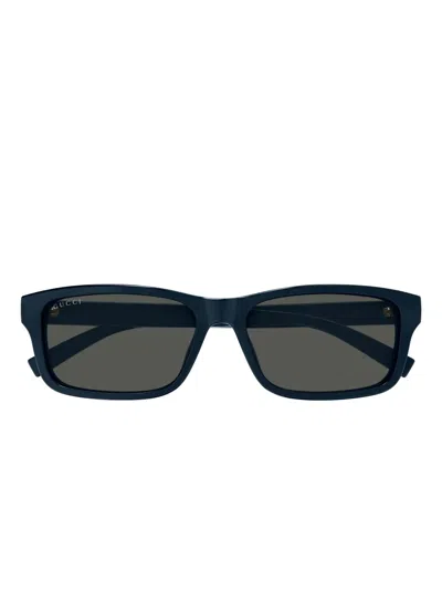 Gucci Gg1986sa Rectangle Sunglasses In Blue