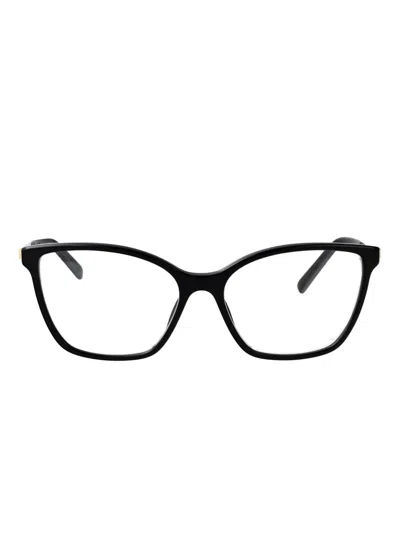 Gucci Black-black-transparent Recycled Acetate Glasses In White