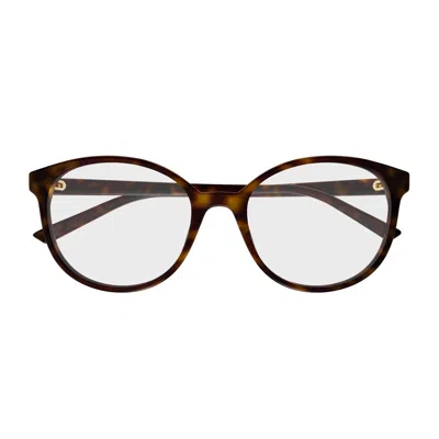 Gucci Gg1996o Linea Emblem 002 Havana Glasses In Green