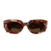 Gucci Gg2007s Linea Re-ace 002 Havana Brown Sunglasses In Brown