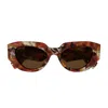 Gucci Gg2007s Linea Re-ace 002 Havana Brown Sunglasses In Brown