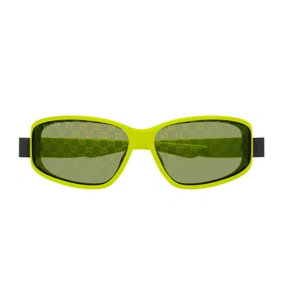 Gucci Gg2011s Linea Institutional Logo 002 Green Sunglasses