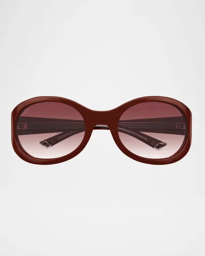GUCCI GG2013S ROUND RECYCLED ACETATE SUNGLASSES