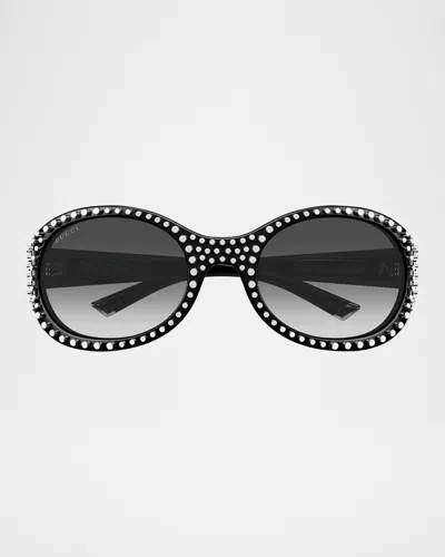 GUCCI GG2013S ROUND RECYCLED ACETATE SUNGLASSES