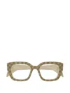 Gucci Eyewear Square Frame Glasses In Brown