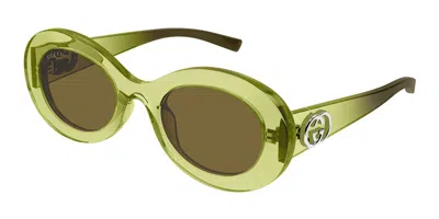 Gucci Gg2026s 004 Women's Sunglasses Green Size 51