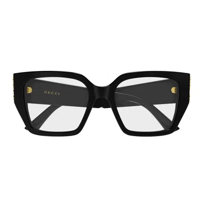 Gucci Gg2042o Linea Name Of Brand 001 Black Glasses In Metallic