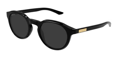 Gucci Gg2079s 001 Occhiali Da Sole Neri Per Uomo In Black