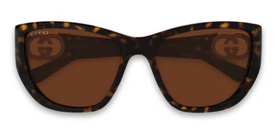 Gucci Gg2122s Tortoise In Brown