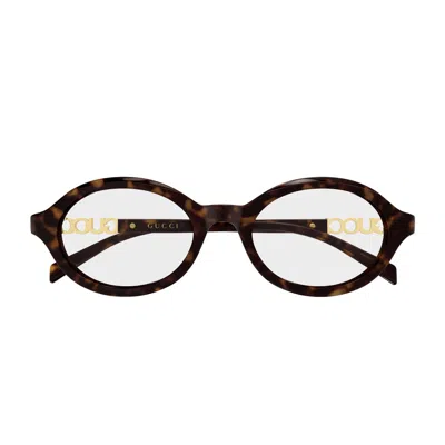 Gucci Gg2153o Linea Name Of Brand 002 Havana Glasses In Brown