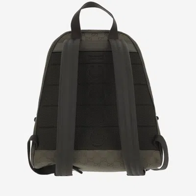 Gucci Gg-monogram Cotton Backpack In Green