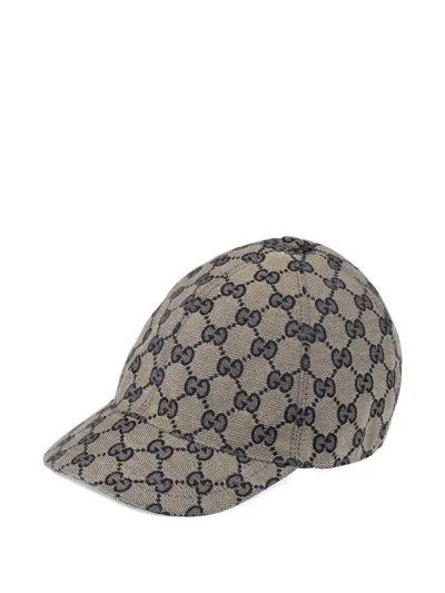 Gucci Gg-pattern Curved Peak Hat In Neutral