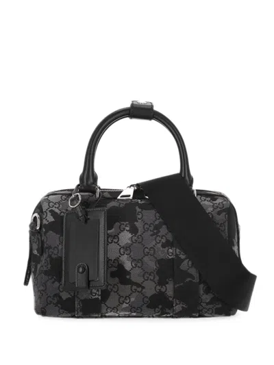 Gucci Gg-pattern Tote Bag In Black