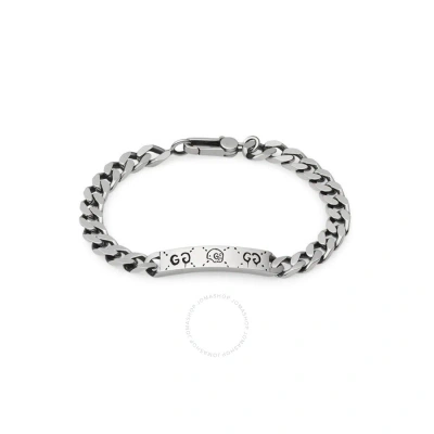 Gucci Ghost Chain Bracelet In Silver In Metallic